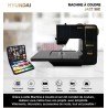 Machine à coudre JAZZ 38C Table de travail amovible kit de couture inclus