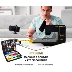 Machine à coudre JAZZ 38C Table de travail amovible kit de couture inclus