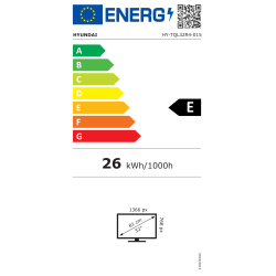 TV 32'' HD LED 80 cm triple tuner USB et HDMI - Reconditionné