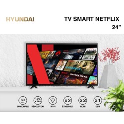 TV Smart 24'' HD LED 60 cm Netflix YouTube PrimeVideo - Reconditionné