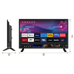 TV Smart 24'' HD LED 60 cm Netflix YouTube PrimeVideo - Reconditionné