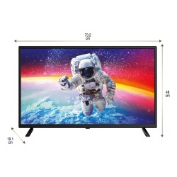 TV 32'' HD LED 80 cm triple tuner USB et HDMI