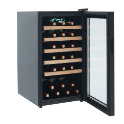 Cave à vin 41 bouteilles  91L single zone  clayette métal finition bois