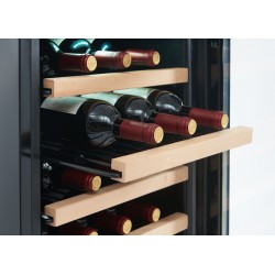 Cave à vin 41 bouteilles  91L single zone  clayette métal finition bois