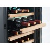 Cave à vin 41 bouteilles  91L single zone  clayette métal finition bois