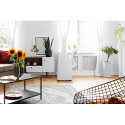 Climatiseur mobile reversible 12000 BTU auto-évaporation Affichage LED - télécommande