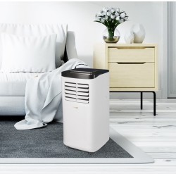 Climatiseur mobile 7000 BTU auto-évaporation Affichage LED - télécommande